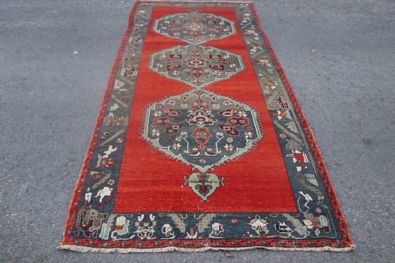 ランナーラグ、トルコラグ、オリエンタルラグ、ヴィンテージラグ、廊下