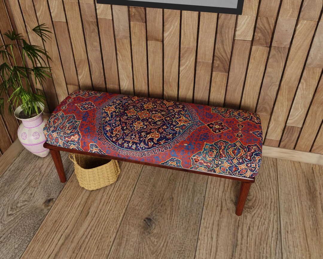 Bohemian Bench,bedroom Bench,ottoman Bench, Boho Decor Bench, Aztec ...