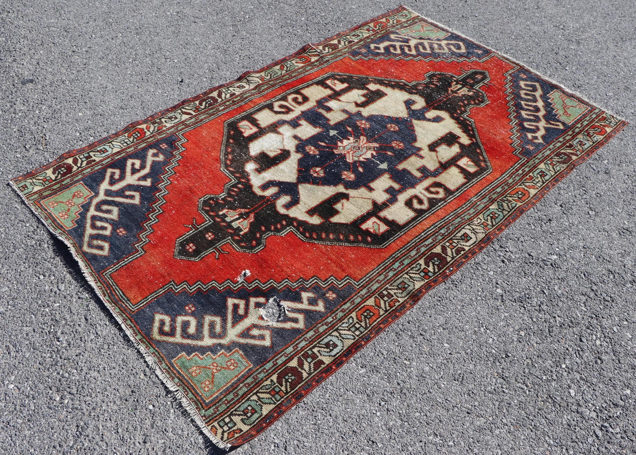 ラグ vintage turkish rug,048 Vintage Turkish Runner Rug - Surena Rugs