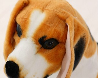 large beagle stuffed animal