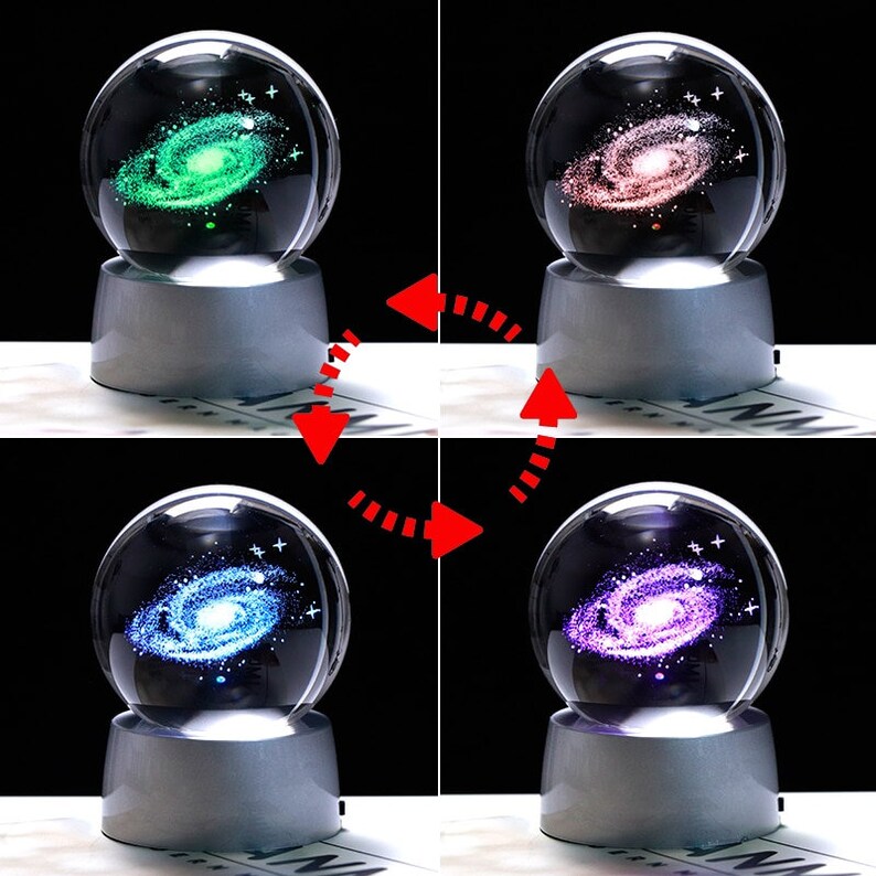 3D Galaxy Ball Miniature Laser Engraved Universe Globe with Etsy