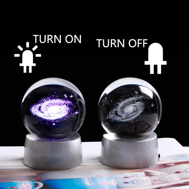 3D Galaxy Ball Miniature Laser Engraved Universe Globe with Etsy