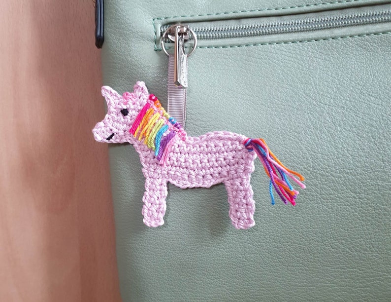 Handmade Horse Keychain and Bag Charm Gift for Horse Lovers and Equestrian Enthusiasts image 6