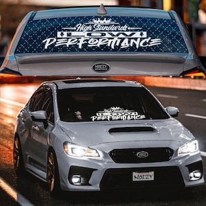 RW-30 JDM Rear Window Car Decal Windshield Sticker Banner Rocker Side Back Window 24"/30"/36" High Standards Low Performance Lowered Life