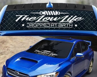 Lonely Driver Windshield Banner Decal - JDM Vinyl Sticker For Car Rear Window - Gy Graphics