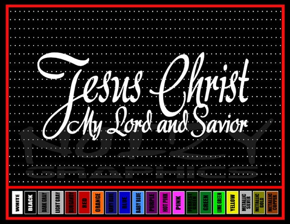 Jesus CROSS #6 Decal Sticker Christain Funny Vinyl Car Window Bumper Laptop 7/"