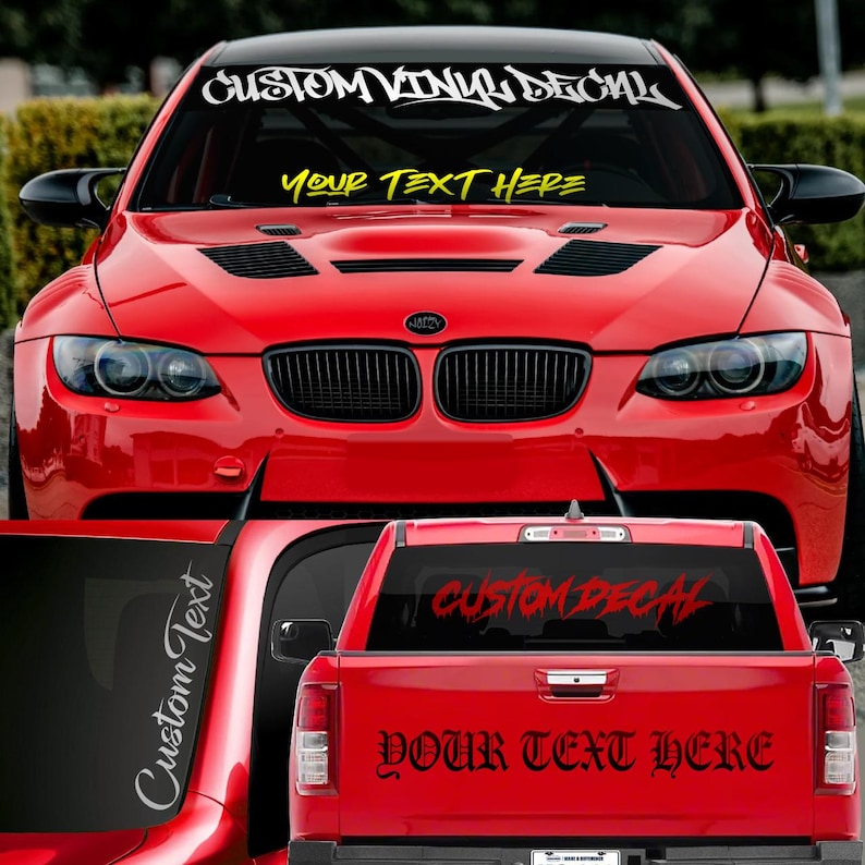Fwd Rocks Sticker Custom Windshield Sticker Truck Rear Window Vinyl Decal Car Banner ...