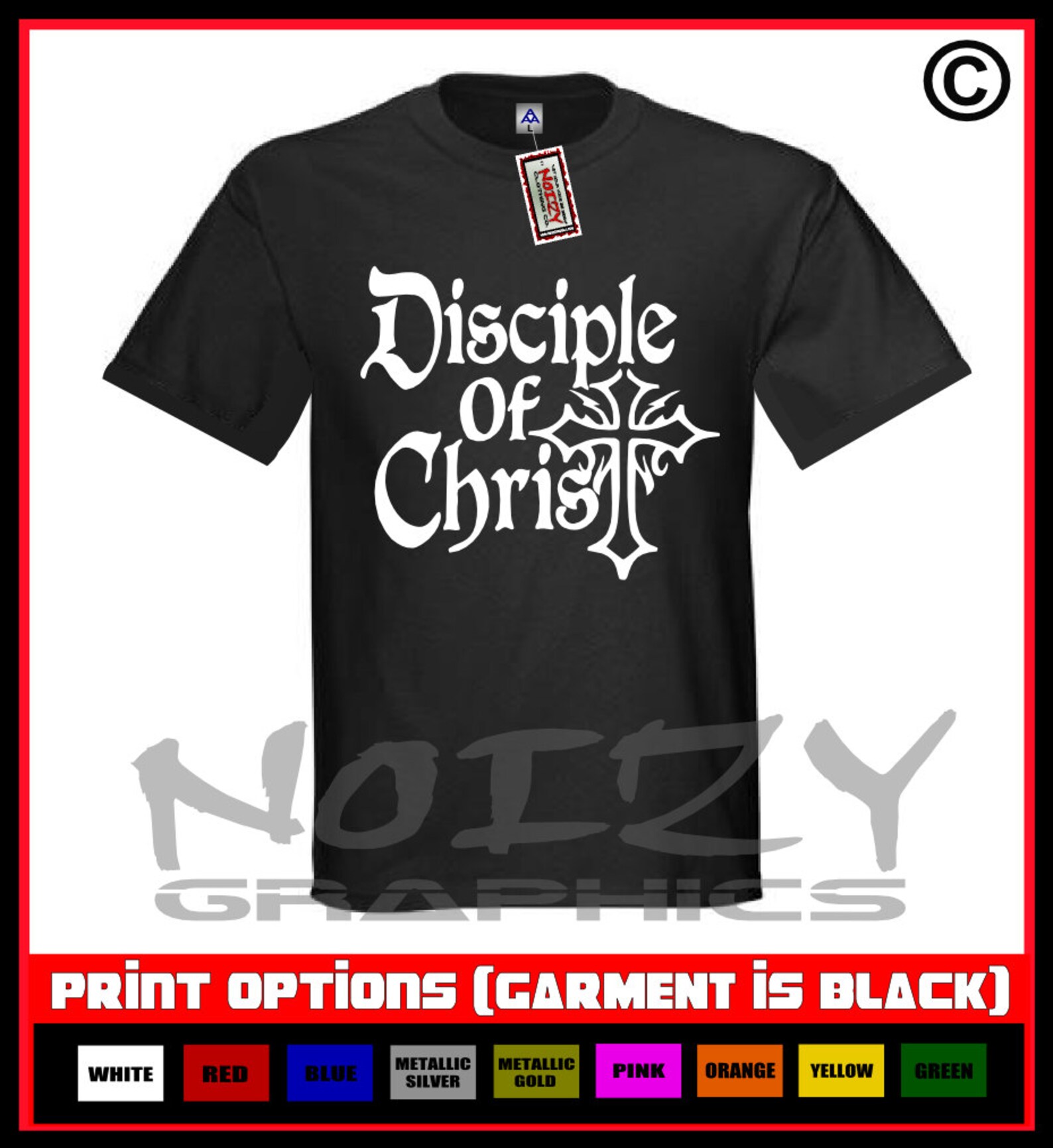 Disciple Of Christ Cross Christian TShirt Jesus Shirt Garment Etsy