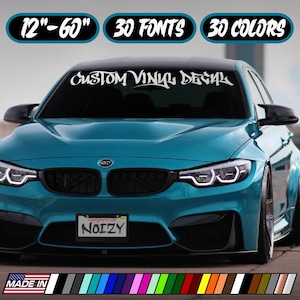 Custom Windshield Sticker Truck Rear Window Vinyl Decal Car Banner Vertical Side Bottom Rocker American Muscle JDM KDM