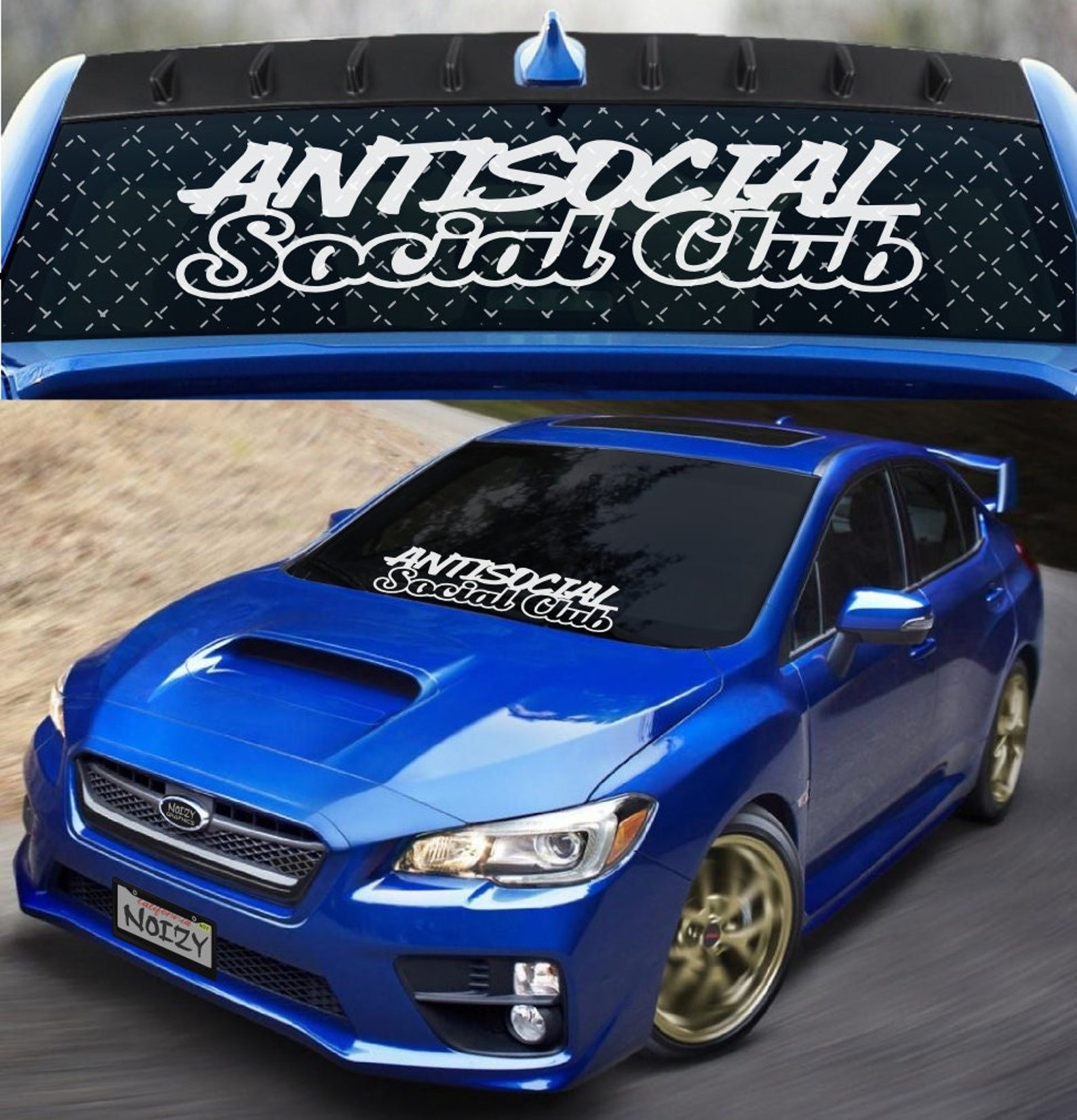 RW-88 JDM Rear Window Car Decal Windshield Sticker Banner Rocker Side ...