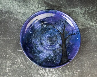 Handcrafted Ceramic Cat Bowl: Whisker Fatigue Relief, Shallow Dish, Cat Gift