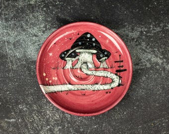 Handcrafted Ceramic Cat Bowl: Whisker Fatigue Relief, Shallow Dish