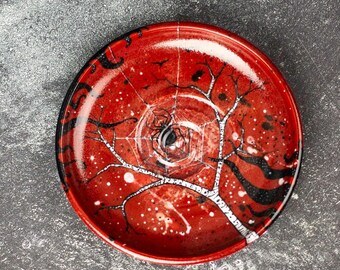 Handcrafted Ceramic Cat Bowl: Whisker Fatigue Relief, Shallow Dish, Cat Gift