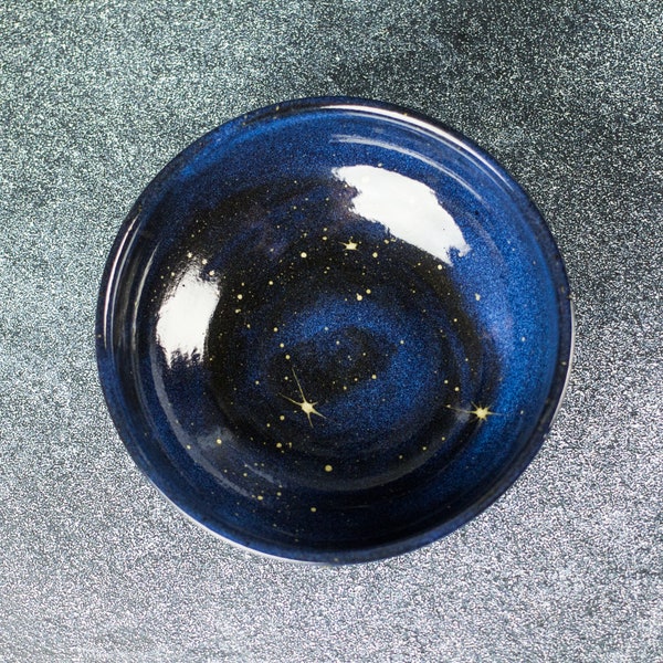 Ceramic galaxy cat water dish, Dog food bowl, Cosmic water bowl for kitty, Galaxy pet dish, Water bowl, Celestial pet dishes, Pet gift