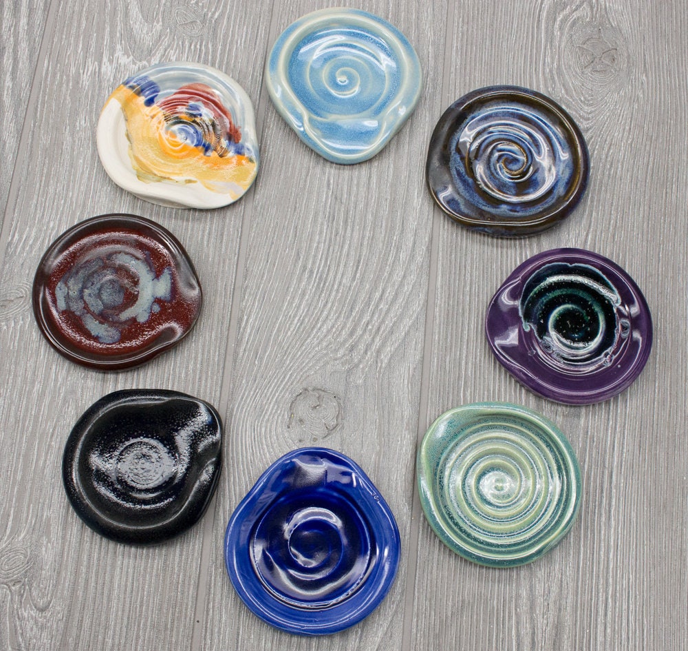 Ceramic coffee spoon rest Espresso spoon holder Coffee gift Etsy