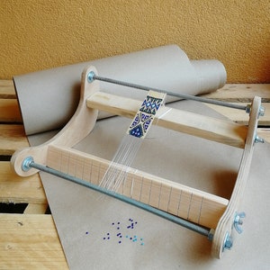 Professional Solid Wood Bead Weaving Frame, Bead Loom Wooden Frame, Loom Beading Wood Frame, Beading Tool, Bead Loom Jewelry Making Tool image 2