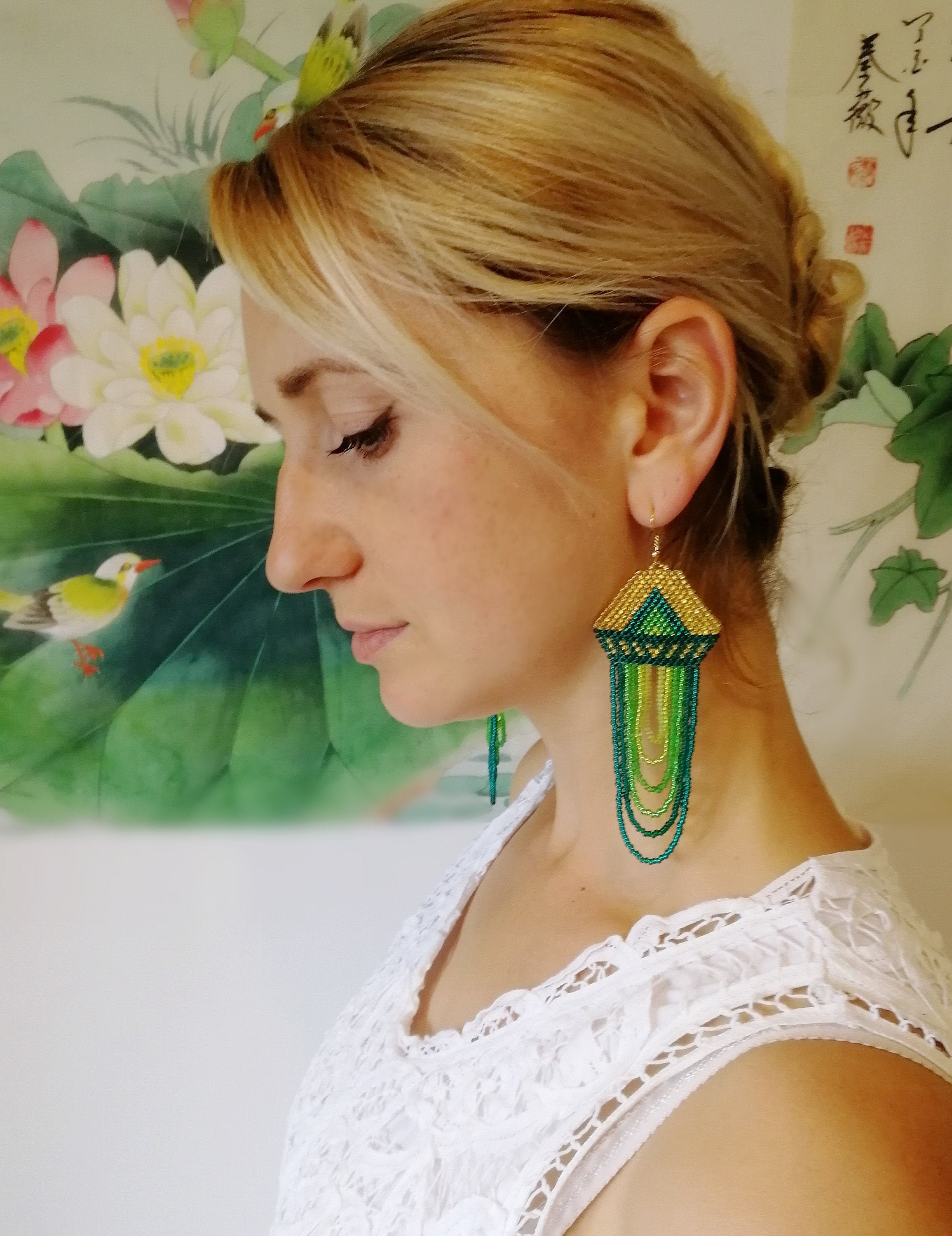 statement earrings evening