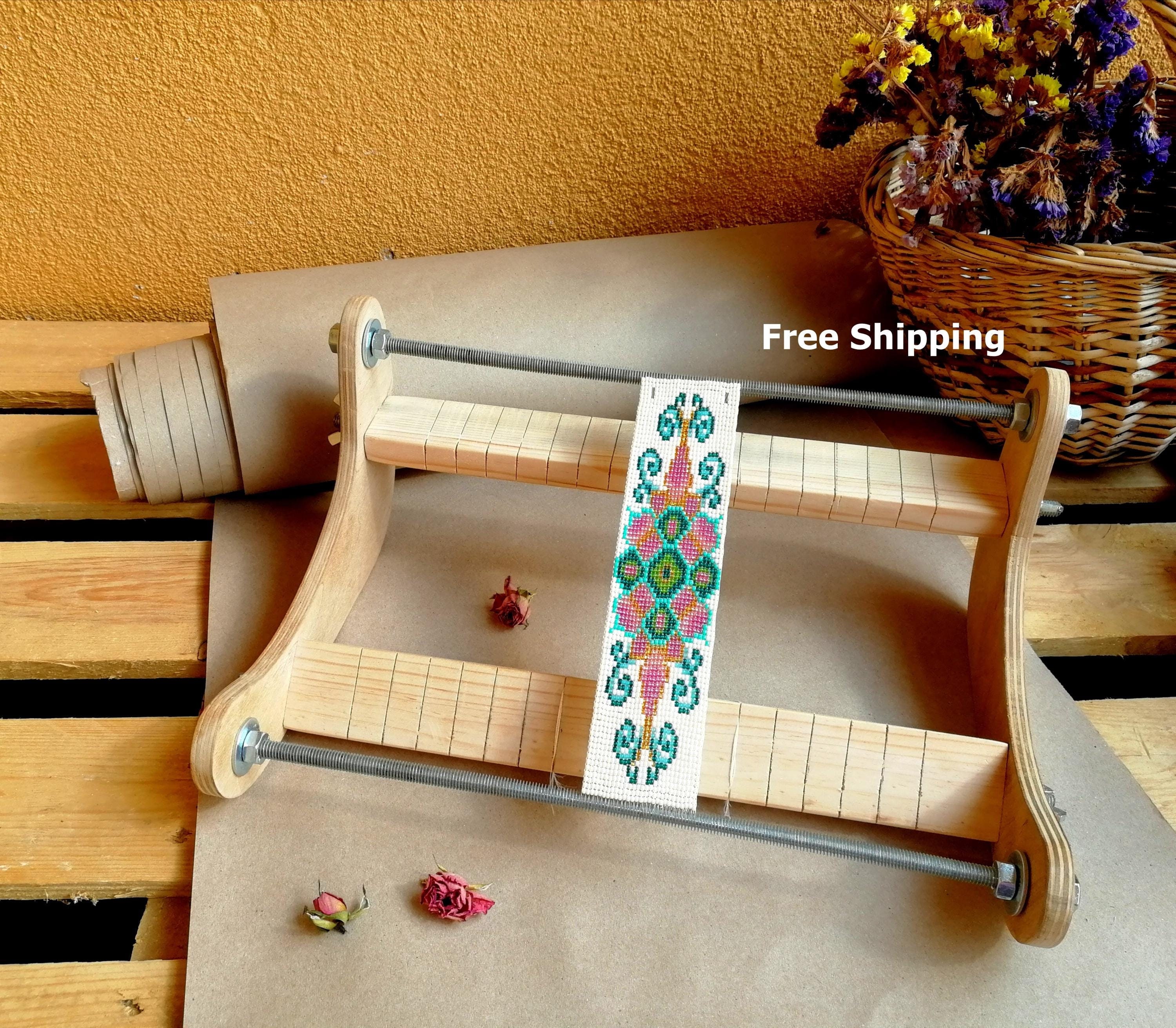 Métier à Perles Ojibwa Extra Large En Bois - Pour Tissage De Perles - Neuf