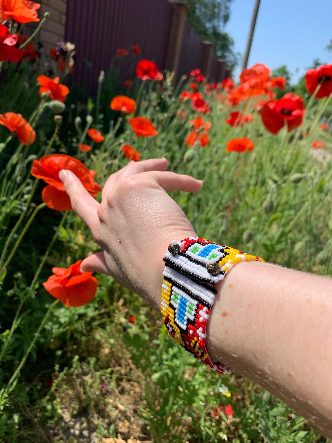 Colorful Mexican Bead Loom Bracelet Loom Bead Bracelet Etsy