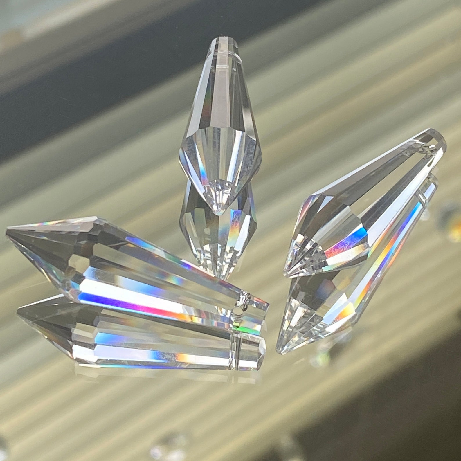 Prisma de cristal 38mm ASFOUR Crystal Icicle/Spear Etsy Prisma de cristal 38mm ASFOUR Crystal Icicle/Spear Etsy