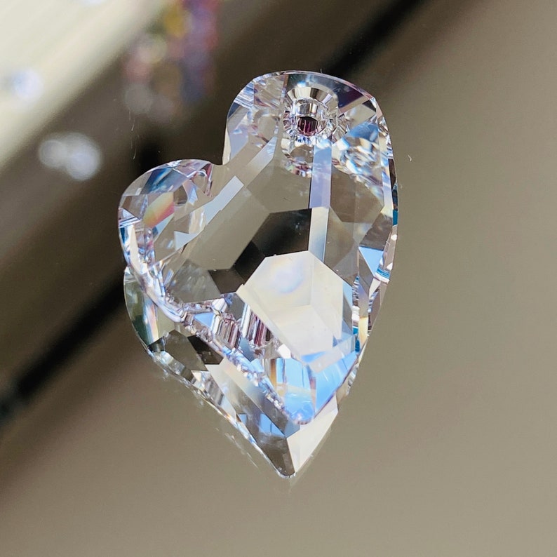 Swarovski Crystals 27mm Crystal Heart Devoted 2 U Heart Etsy