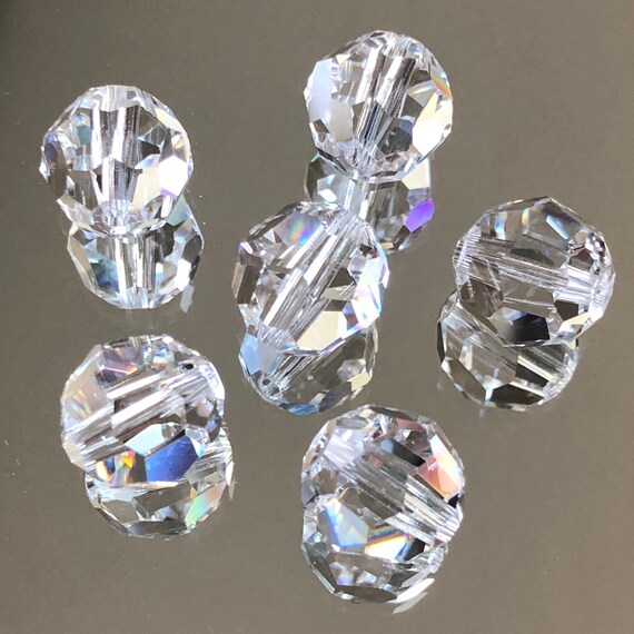 Swarovski Crystals Choice of 4 6 8 or 10mm Faceted Round Etsy