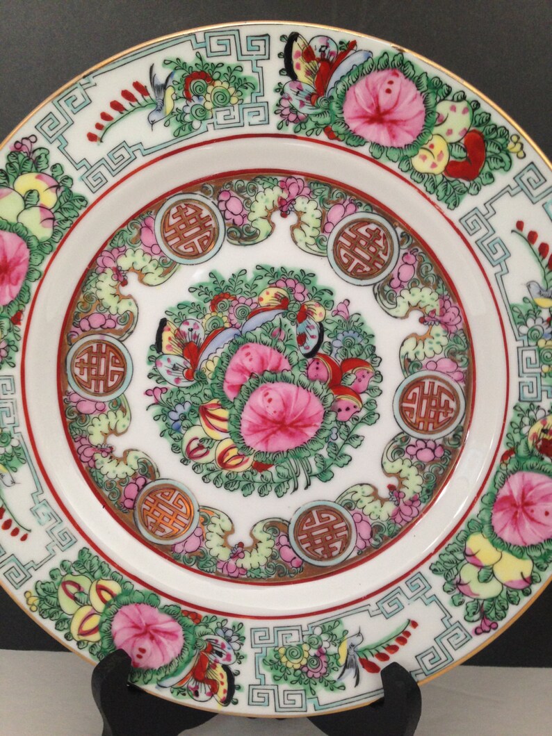 Vintage Japanese Porcelain Ware Hand Decorated In Hong Kong Etsy