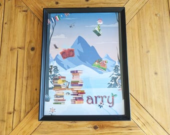 Letra H - Póster personalizado con el nombre