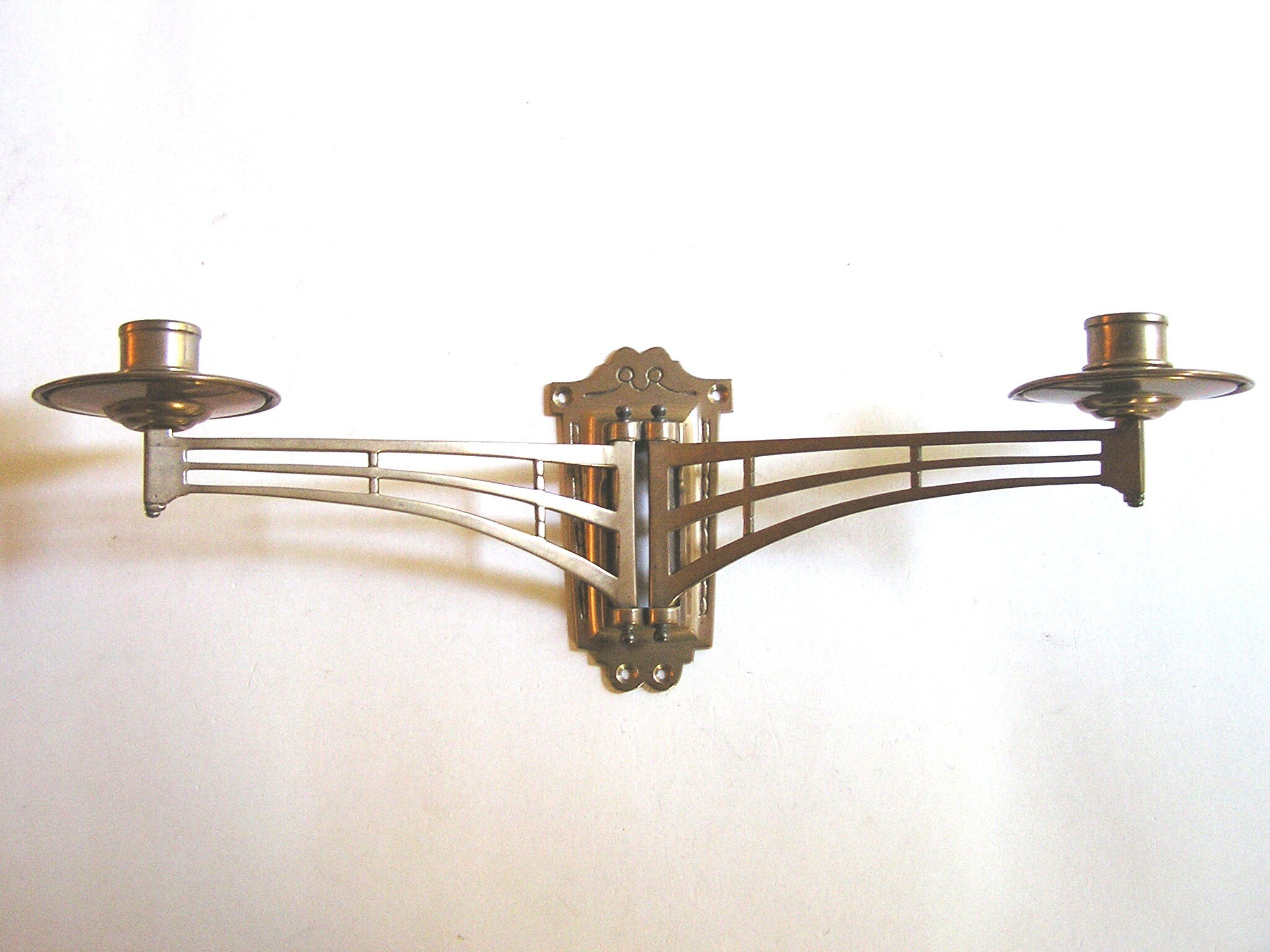 Vintage Pair Piano Candle Holders / Wall Sconces Art Nouveau Etsy