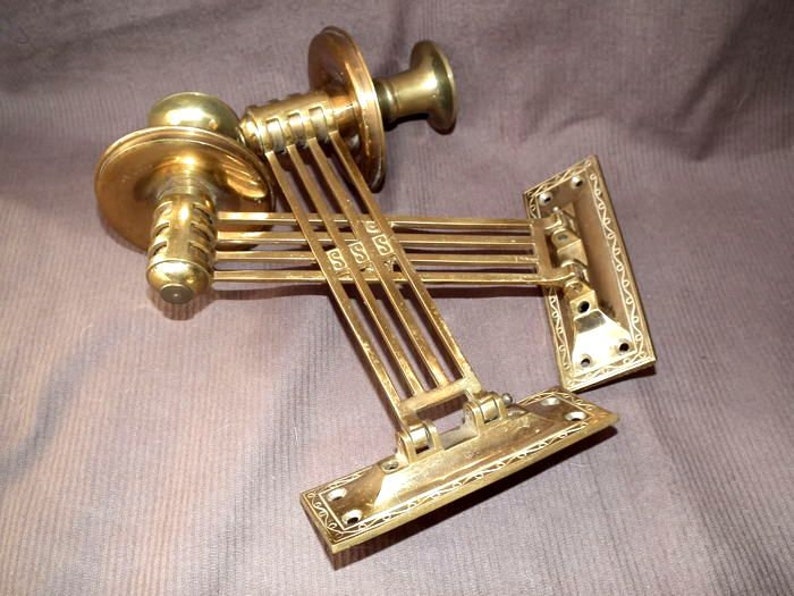 Vintage Pair of Brass Wall / Piano Candle Sconces Art Deco Etsy