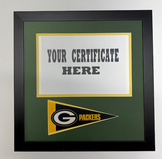 Green Bay Packers Custom Picture Frame to Fit Packers Stock 