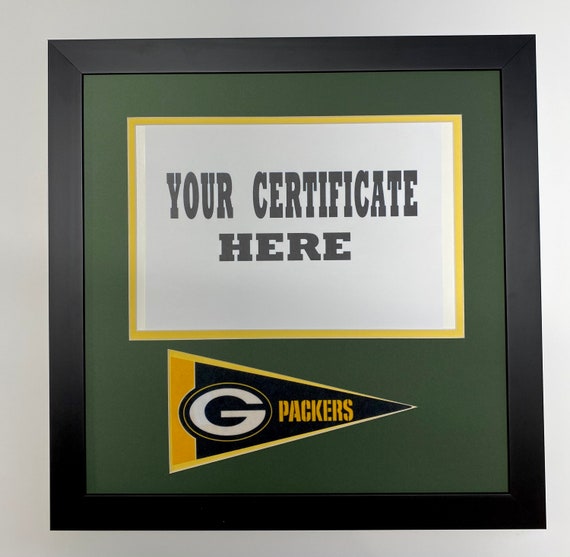 Green Bay Packers Custom Picture Frame to Fit Packers Stock - Etsy