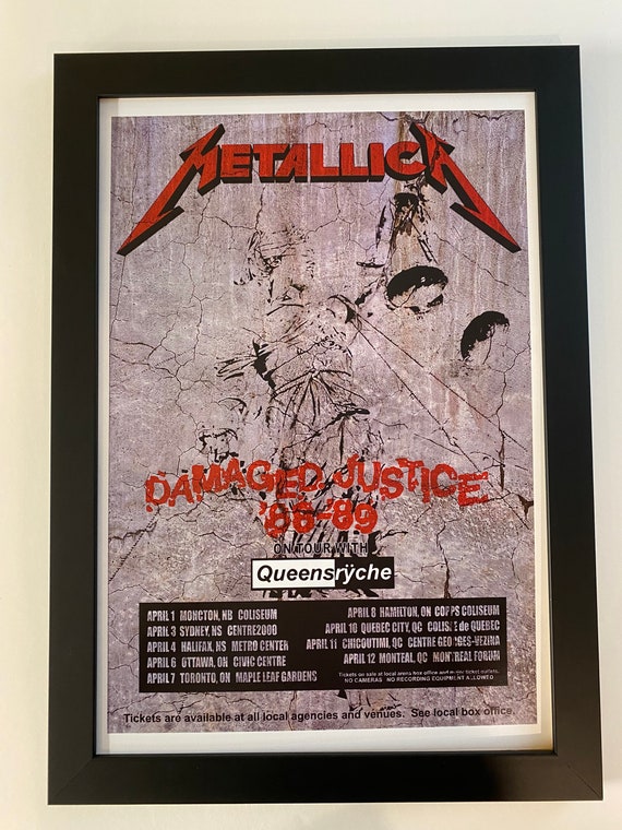 Metallica Damaged Justice Vintage T-Shirt 1988