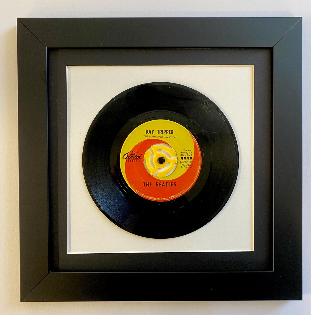 The Beatles Day Tripper Framed 45 Record - Etsy