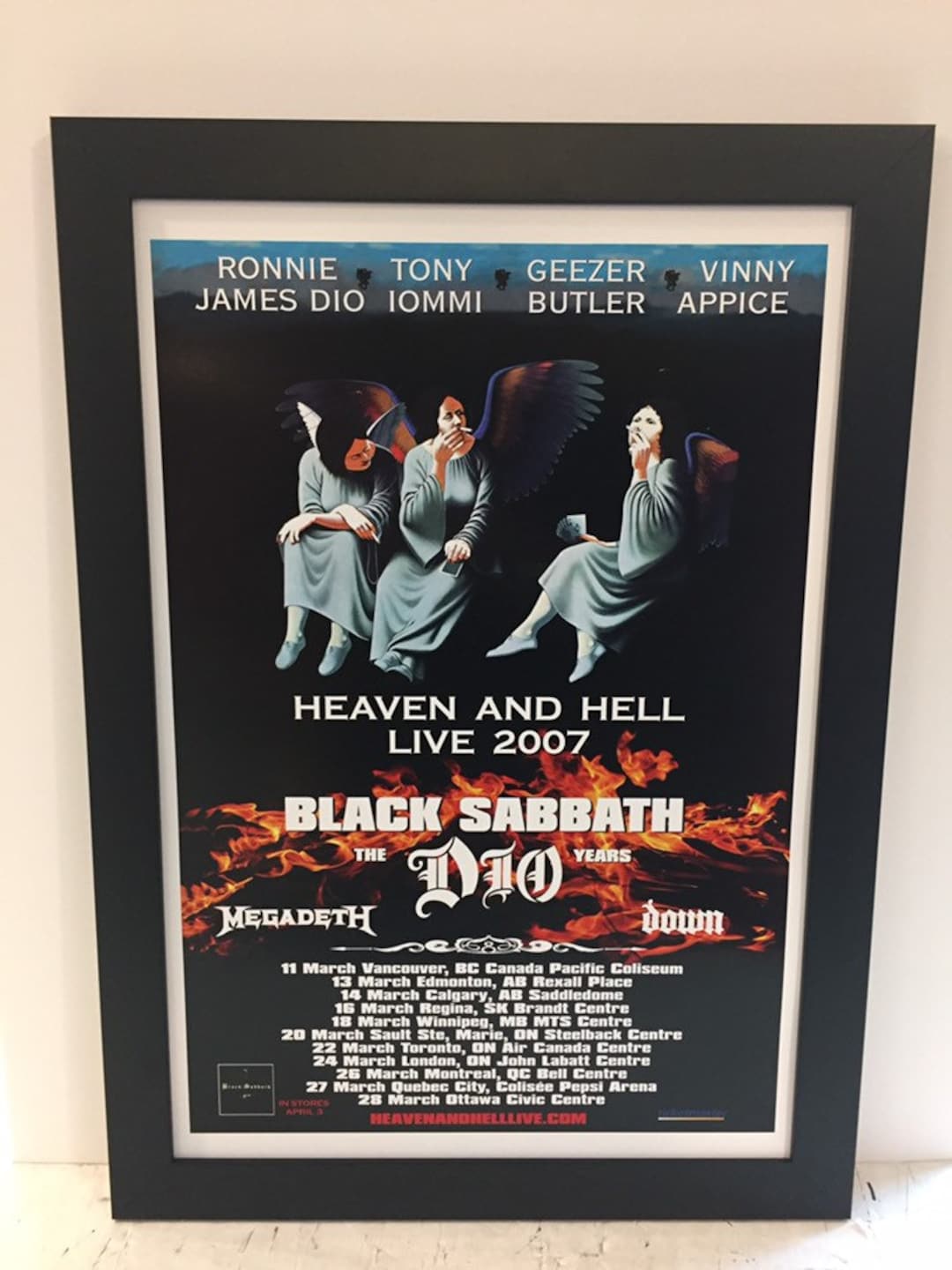 Black Sabbath Heaven And Hell Full Concert Black Sabbath Heaven and Hell Tour 2007 Concert Poster Dio Megadeath - Etsy