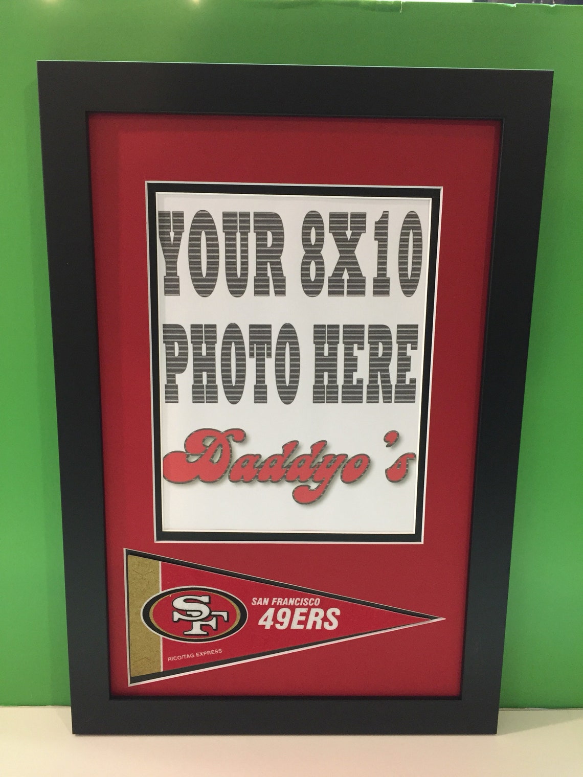 San Francisco 49ers Custom Picture Frame W/ Mini Pennant 8x10 Etsy