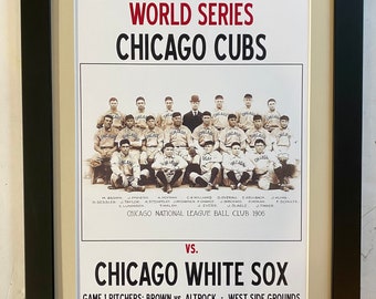 Chicago Cubs Vs Chicago White Sox 1906 World Series Framed Poster