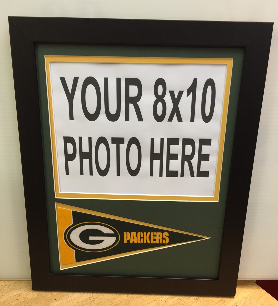 Green Bay Packers Picture Frame W/ Mini Pennant. Displays 8x10 - Etsy