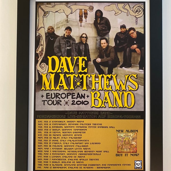 Dave Matthews Band Poster 2023 Etsy