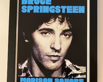 Bruce Springsteen Framed Concert Poster Madison Square Garden