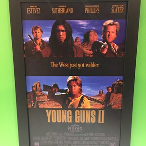 Young Guns Ii Framed Movie Poster Etsy Young Guns Ii Framed Movie Poster Etsy