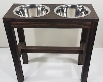 Elevated Dog Feeder 20 Inch Tall with Two 8-Cup Bowls