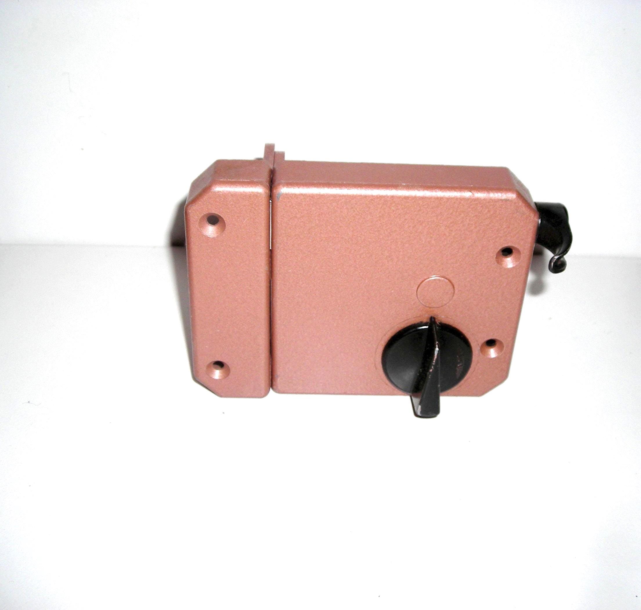 Serrure de porte vintage en métal, URSS lettone, serrure de porte vintage, serrure de porte rétro, serrure de porte industrielle, serrure de porte rus