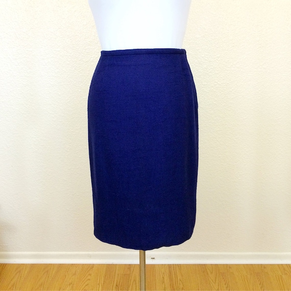 THE CLASSIC - 50s Evan-Picone Pencil Skirt - Navy