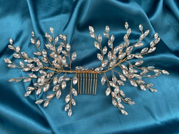 Crystal Hair Comb (Large) Crystal Spike Large Hair Comb – Soho Style main image 2