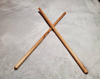 30 in. to 24 in. Escrima Kali Arnis Sticks Appalachian Hickory One Pair by: White Wolf