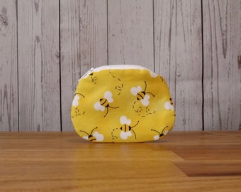 Coin Purse, Bee Print