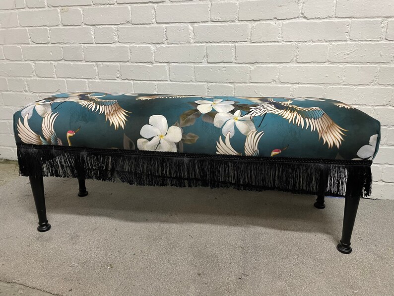 Bespoke Leopard Print Foot Stool Etsy