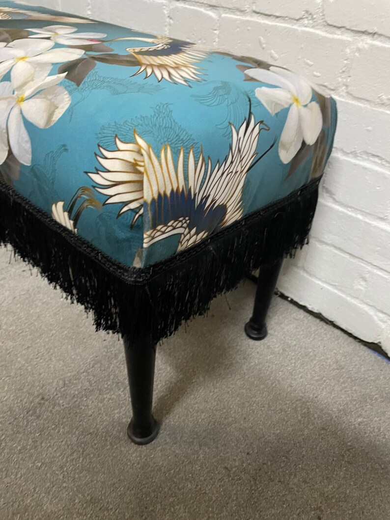 Bespoke Leopard Print Foot Stool Etsy