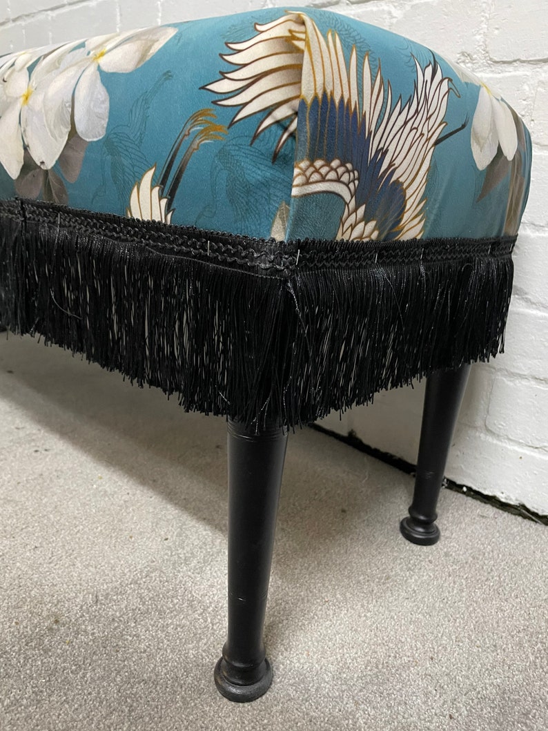 Bespoke Leopard Print Foot Stool Etsy